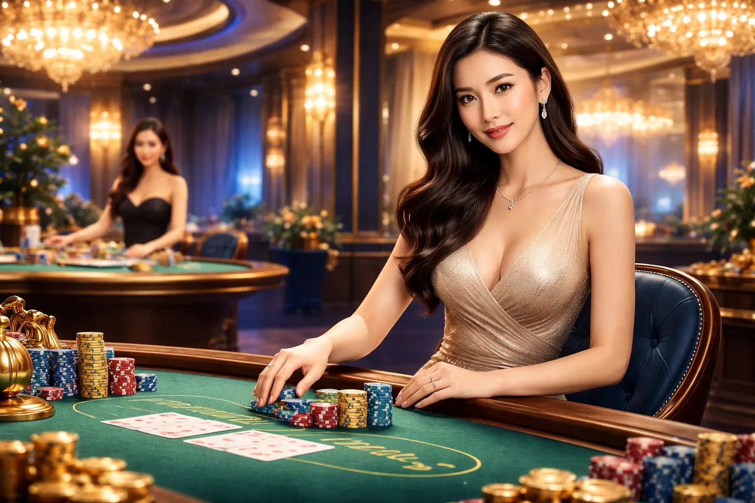 Hình ảnh hỗ trợ khách hàng và các hình thức giải trí trực tuyến